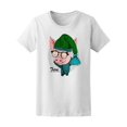 thumbnail image 1 of Hipster Pig With Glasses & Hat Tee Women's -Image by Shutterstock, 1 of 2