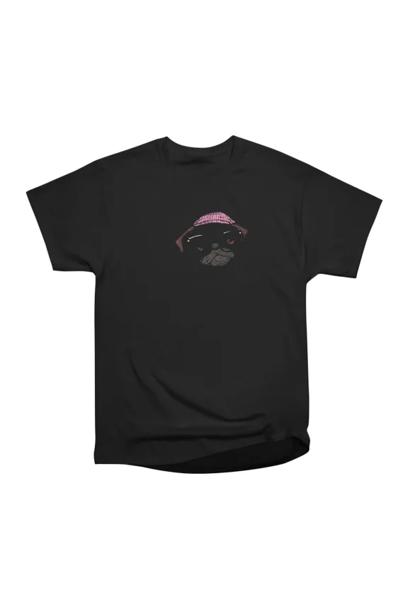 Hipster Pug Nerd T-Shirt Tee Gift For Him Merch For Her Apparel For Friend