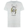 thumbnail image 1 of Hipster Rabbit Boss Tee Men's -Image by Shutterstock, 1 of 1