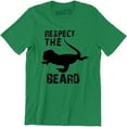 thumbnail image 1 of Hipster Respect The Beard Bearded Dragon Funny Father's Day Gift Dad Husband T-Shirt, 1 of 4