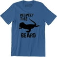 thumbnail image 1 of Hipster Respect The Beard Bearded Dragon Funny Father's Day Gift Dad Husband T-Shirt, 1 of 4