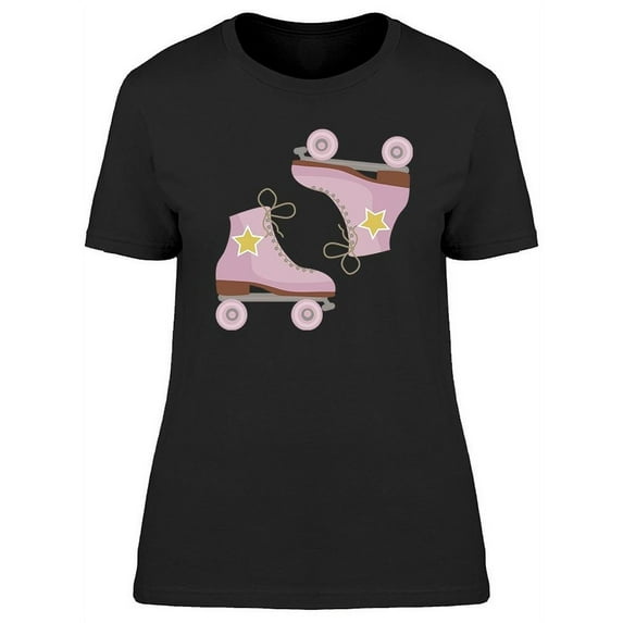 Hipster Retro Roller Skates T-Shirt Women -Image by Shutterstock, Female Large