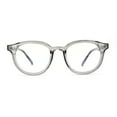 thumbnail image 1 of Hipster Round Horn Rim Inset Blue Light Filter Computer Lens Glasses Slate, 1 of 4