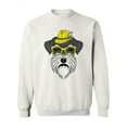 thumbnail image 1 of Hipster Schnauzer Sweatshirt Women -Image by Shutterstock, Female x-Large, 1 of 4