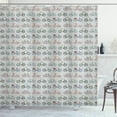 thumbnail image 1 of Hipster Shower Curtain, Sketch Art Pattern Bicycles Urban Vehicles Transportation Hobby Exercise Fun Ride, Fabric Bathroom Set with Hooks, 69W X 70L Inches, Multicolor, by Ambesonne, 1 of 3