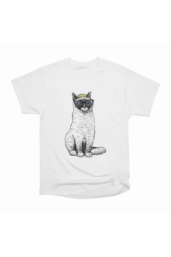 Hipster Siamese Cat T-Shirt Tee Gift For Him Merch For Her Apparel For Friend