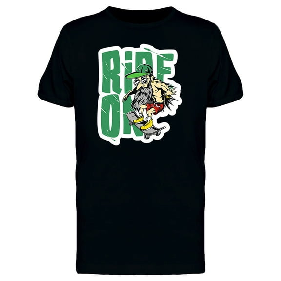 Hipster Skateboard Logo T-Shirt Men -Image by Shutterstock, Male XX-Large