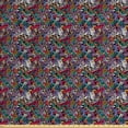 thumbnail image 1 of Ambesonne Hipster Fabric by the Yard Upholstery, Music Theme Instruments, 2 Yards, Multicolor, 1 of 4