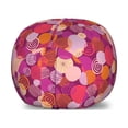 thumbnail image 1 of Hipster Storage Toy Bag Chair, Funny Circles Spirals Abstract Rounds of Stripes and Dots Creative, Stuffed Animal Organizer Washable Bag, Small Size, Dark Magenta and Multicolor, by Ambesonne, 1 of 3