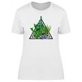 thumbnail image 1 of Hipster Triangle With Cacti T-Shirt Women -Image by Shutterstock, Female x-Large, 1 of 2