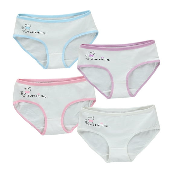 Hipster Underwear 4 Pc Hipster Stretch Toddler Girl Panties Panties for Girls Girls Underwear Size 8-12