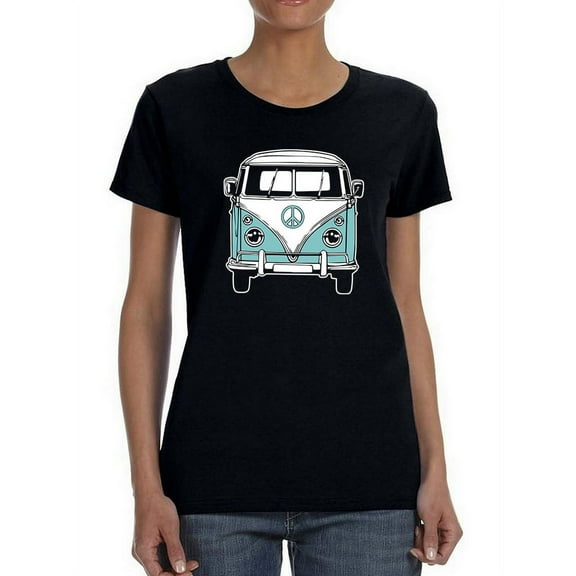 Hipster Van Women T-Shirt, Female Large