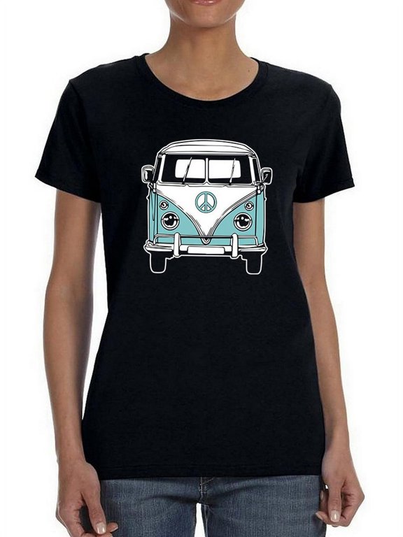 Hipster Van Women T-Shirt, Female Large