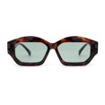 thumbnail image 1 of Hipster Vintage Style Rectangular Lip Stick Shape Hinge Plastic Sunglasses Tortoise - Green, 1 of 4