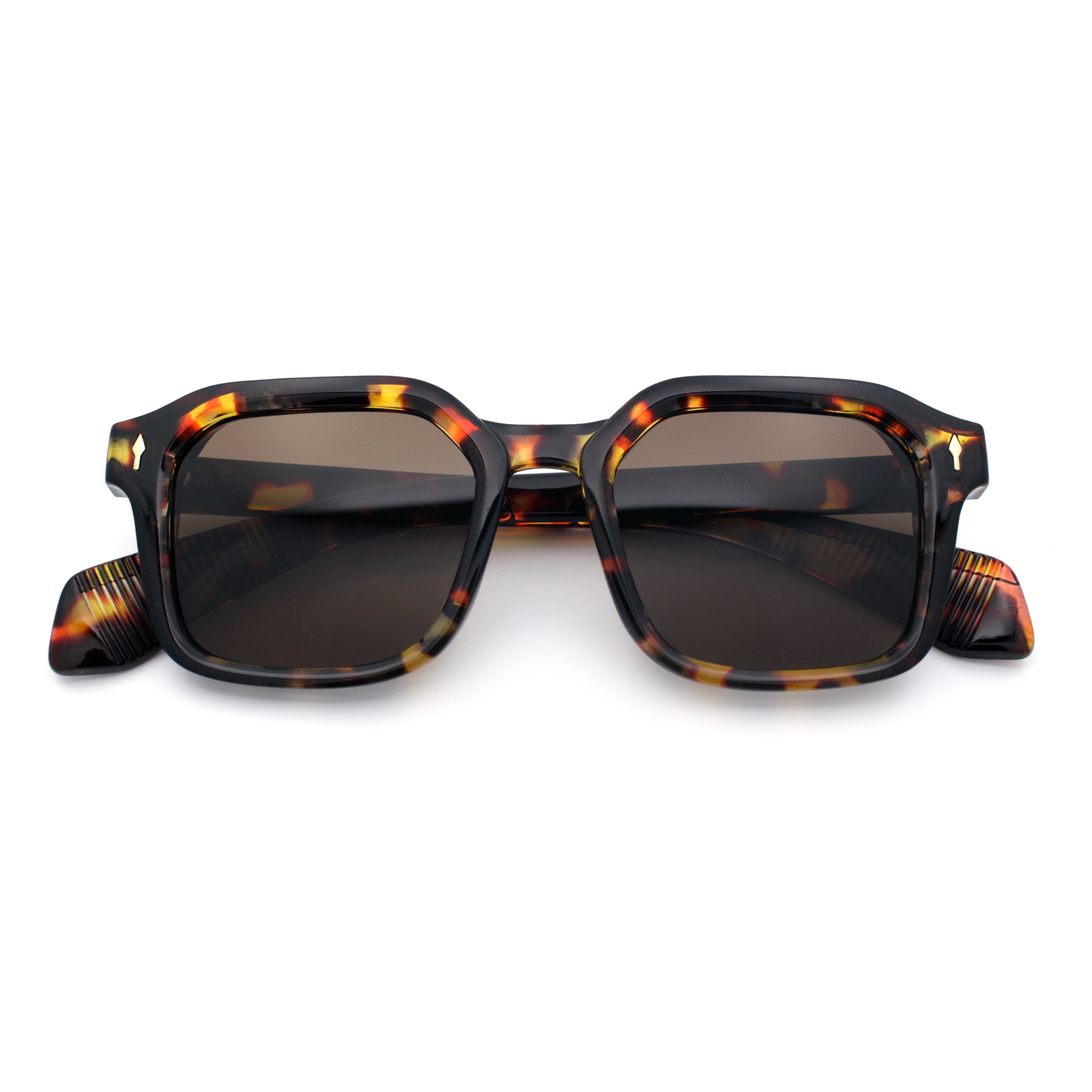 Hipster Vintage Vibe Classy Rectangle Bevel Thick Horn Rim 