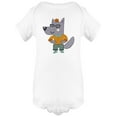 thumbnail image 1 of Hipster Wolf Bodysuit Infant -Image by Shutterstock,  6 Months, 1 of 4