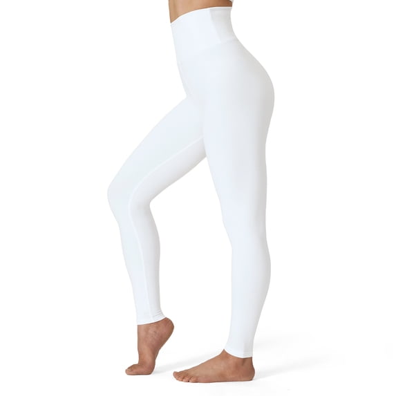 Hipuroga High Waisted Leggings for Women Ultra Soft Lounge Yoga Pants for Casual White XL