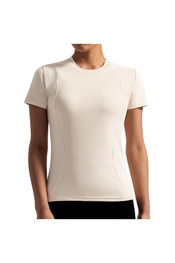 Seamless Workout Tops for Women Breathable Short Sleeve Yoga Shirts for Athletic Running Gym White XL