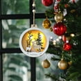 Hiqote Christmas Wooden Elks Christmas Pendant Christmas Tree Pendant