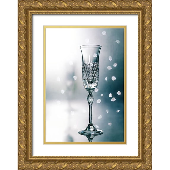 Hirai, Takiko 23x32 Gold Ornate Wood Framed with Double Matting Museum Art Print Titled - Fleeting beauty