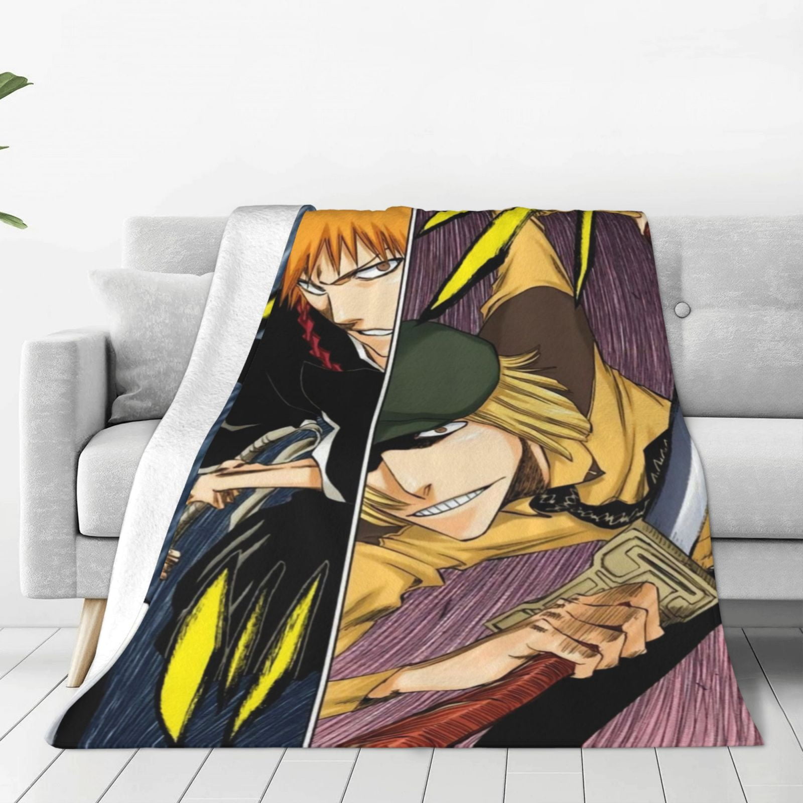 Hirako Shinji anime Soft Cozy Fleece Throw Blanket Plush Lightweight ...