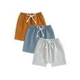 thumbnail image 1 of Hirigin 3-Pack Toddler Baby Boy Summer Sports Shorts Solid Drawstring Shorts Pants 6 12 18 Months 2T 3T Casual Clothes, 1 of 8