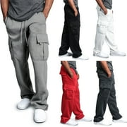HIRIGIN Cargo Loose Fit Drawstring Sweatpants (Men's), Sizes M-3XL