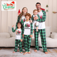 thumbnail image 1 of Hirigin Christmas Matching Pajamas Christmas Tree Print Long Sleeve Shirt and Elastic Plaid Pants Set Loungewear Soft Sleepwear, 1 of 10