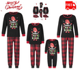 thumbnail image 1 of Hirigin Christmas Pajamas for Family Long Sleeve Gnome Print Tops + Buffalo Plaid Pants Set Winter Sleepwear, 1 of 7
