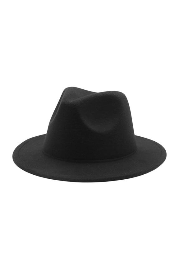 Kids Boys Girls Fedora Hat Solid Color Toddler Jazz Hats Classic Wide Brim Cowboy Hats Panama Dress Hat