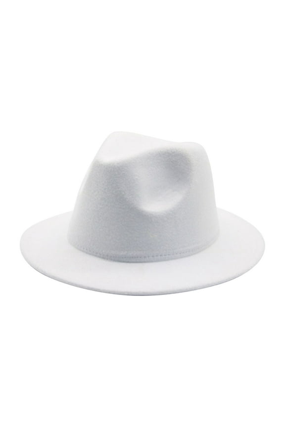 Kids Boys Girls Fedora Hat Solid Color Toddler Jazz Hats Classic Wide Brim Cowboy Hats Panama Dress Hat