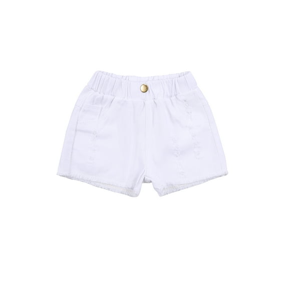 Hirigin Kids Little Girls Denim Shorts High Waist Short Ripped Jeans for 2-8T