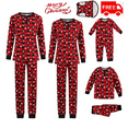 thumbnail image 1 of Hirigin Matching Christmas Pajamas For Family, Baby Romper/Dog Clothes/Plaid Print Tops and Pants Sleepwear Set, 1 of 3