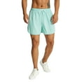 thumbnail image 1 of Hirigin Men's Solid Drawstring Elastic Waist Boxer Shorts for Fitness, Running, 1 of 9