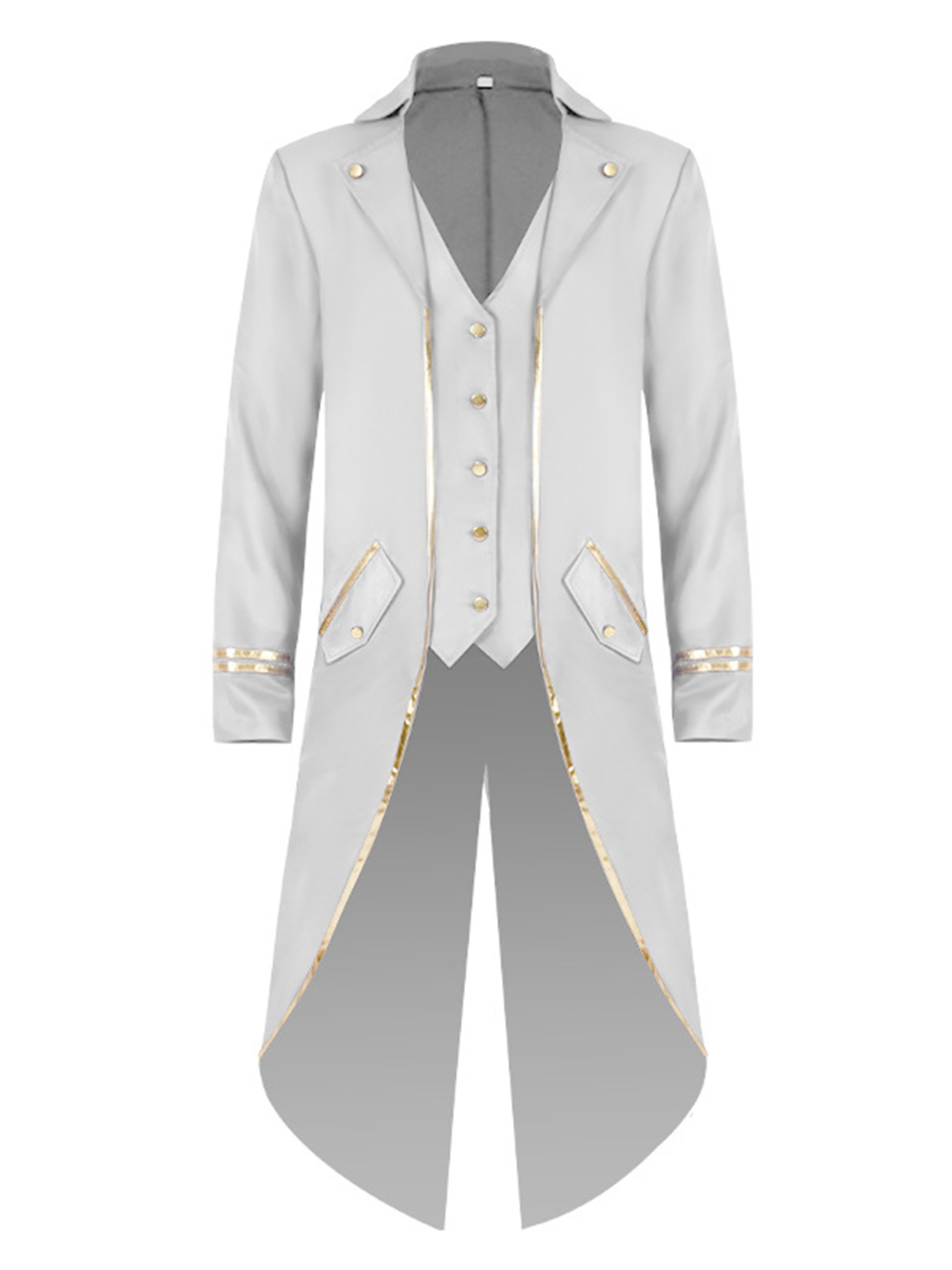 Manteau Victorien Steampunk YMING - Jacquard - Style Cosplay Gothic - Taille 4XL - Pour Hommes