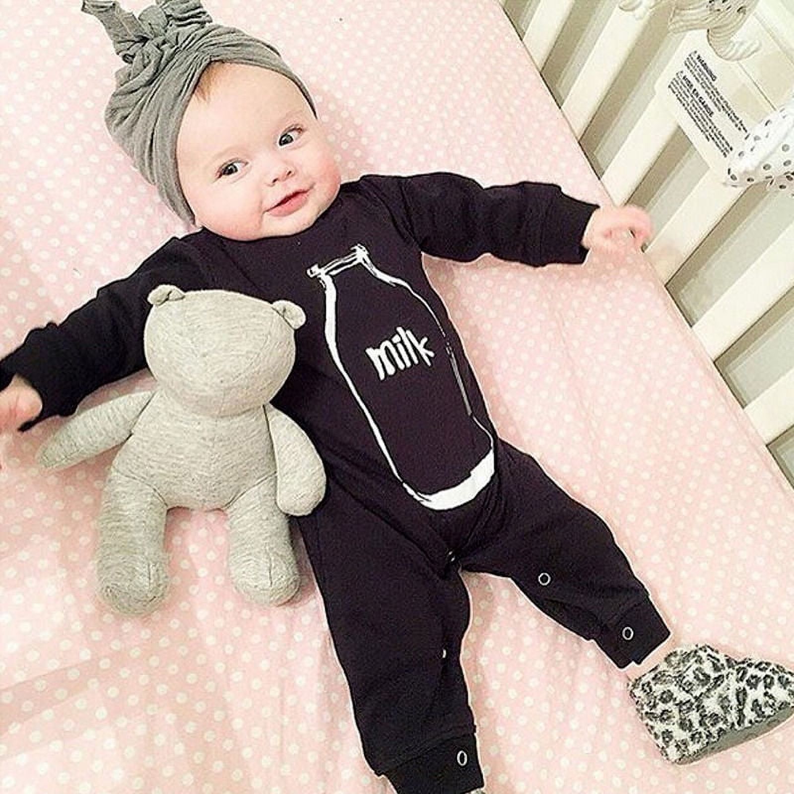 Hirigin Newborn Baby Boy Girl Cute Romper Jumpsuit Pajamas Long Sleeve Clothes Outfit