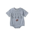 thumbnail image 1 of Hirigin Newborn Baby Boy Girl Romper Bubble Short Sleeve Little Bean Bodysuit Ovesized Sweatshirt Infant Casual Shirts Top, 1 of 8