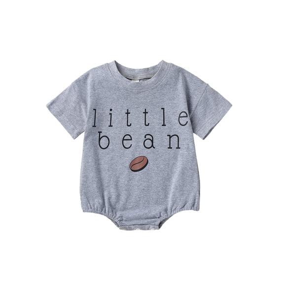 Hirigin Newborn Baby Boy Girl Romper Bubble Short Sleeve Little Bean Bodysuit Ovesized Sweatshirt Infant Casual Shirts Top