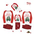 thumbnail image 1 of Hirigin Store Christmas Pajamas for Family Long Sleeve Elk Truck Print Tops + Plaid Pants Set Sleepwear, 1 of 10