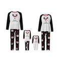 thumbnail image 1 of Hirigin Store Matching Family Christmas Pajamas, Long Sleeve Round Neck Raglan Tops + Pants Set, 1 of 10