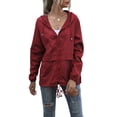 thumbnail image 1 of Hirigin Store Raincoat Women Waterproof Lightweight Rain Jackets Outdoor Hooded Hiking Windbreaker with Adjustable Drawstring, 1 of 6