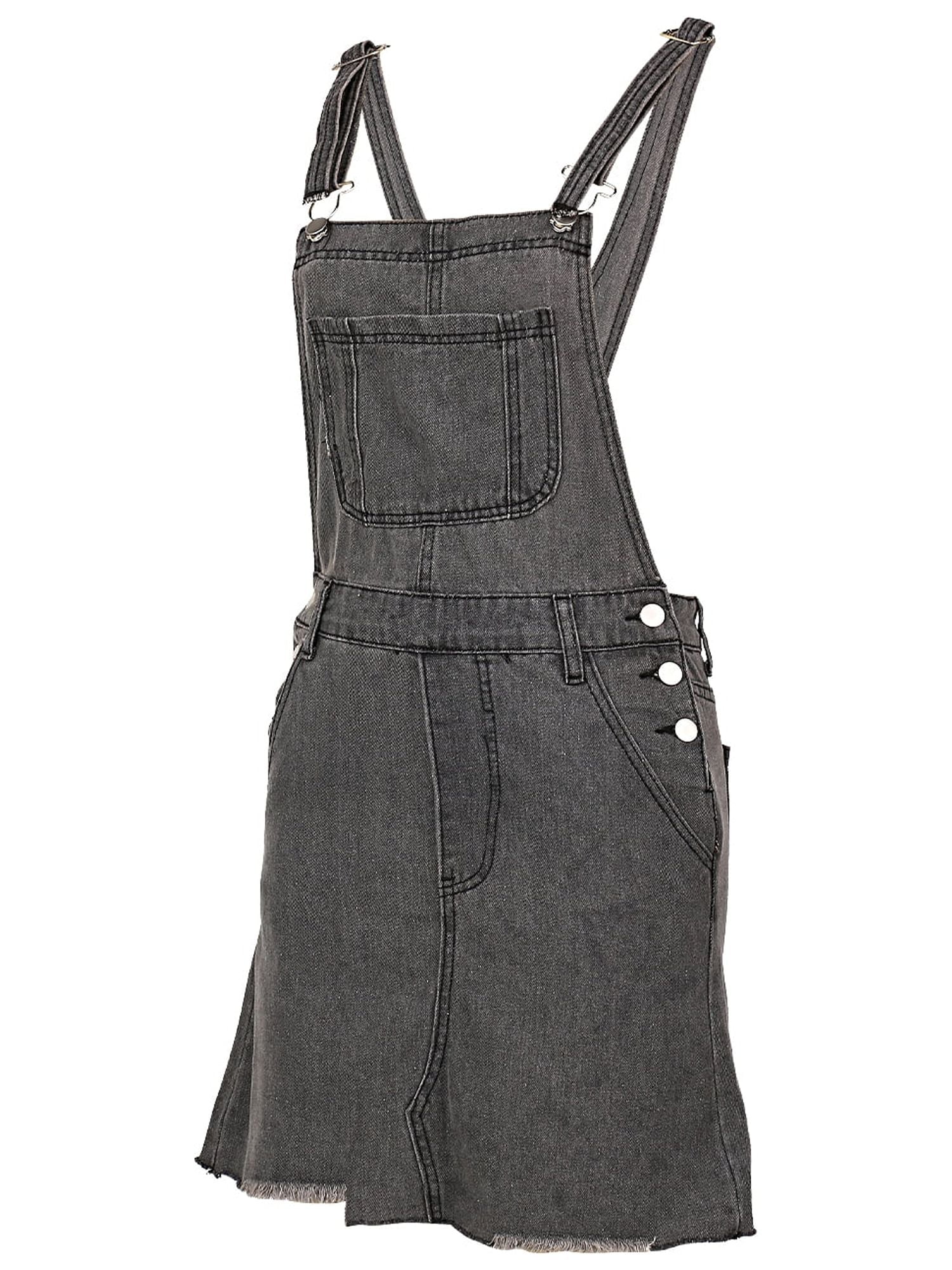 Denim Suspender Dress 