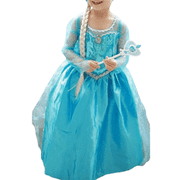 Hirigin Toddler Girl Children Princess Anna Elsa Cosplay Costume Party fancy ball dress
