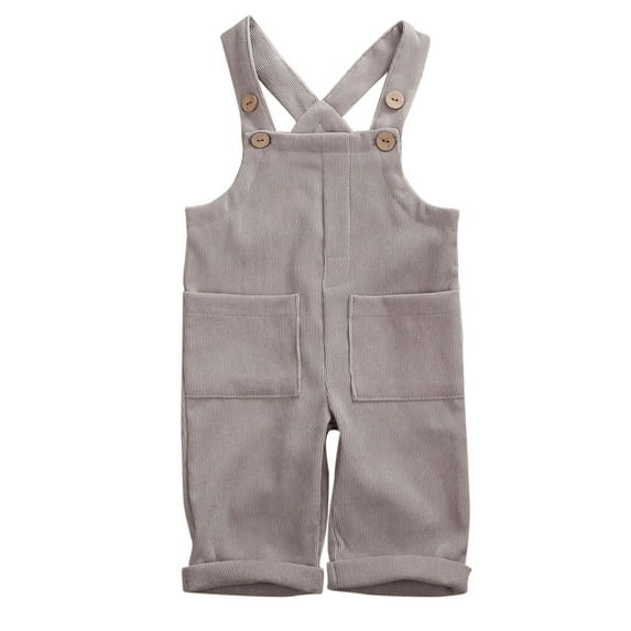 Hirigin Toddler Kid Baby Boy Girl Corduroy Romper Jumpsuit Bib Pants Overalls