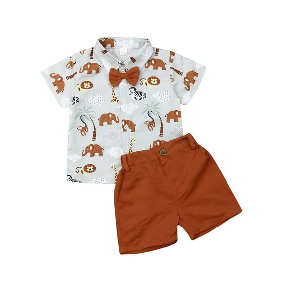 Hirigin Toddler Kids Baby Boys Clothes Outfits Sets Short Tops T-Shirt + Pants Shorts