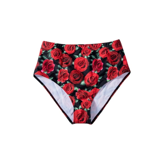 Hirigin Women High Waist Swim Trunks Swimsuit Bikini Bottoms Tummy Control Swimwear Briefs Swim Shorts