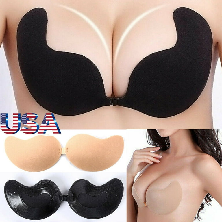 Hirigin Women Invisible Breast Lift Silicone Nipple Covers Push Up Bra  Sticker Strapless 