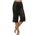 thumbnail image 1 of Hirigin Women's Lace Trim Culotte Slip Snip-it Pettipants Bottom Split Skirt Bloomers Lingerie Satin lounge Pants, 1 of 8