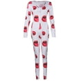 thumbnail image 1 of Hirigin Womens One Piece Sleepwear Cartoons Print Pajamas Jumpsuit Rompers, 1 of 4