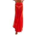 thumbnail image 1 of Hirigin Womens Summer Maxi Skirt Mesh High Waisted Sheer Beach Swimsuit Cover Up Flowy Long Tulle Skirts, 1 of 5